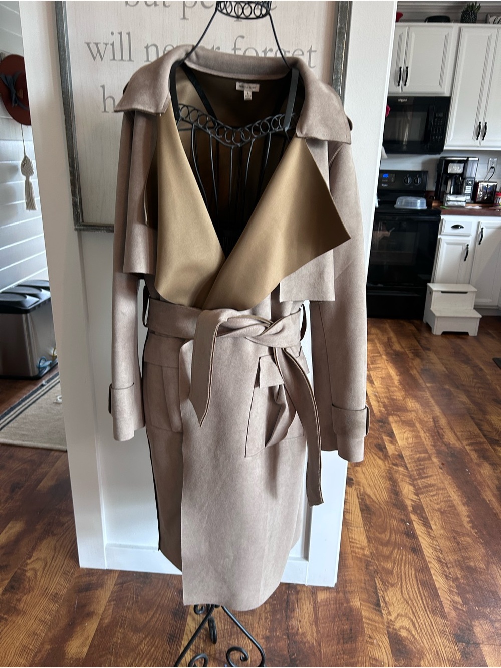 Women’s Beige Trench Coat with Belt